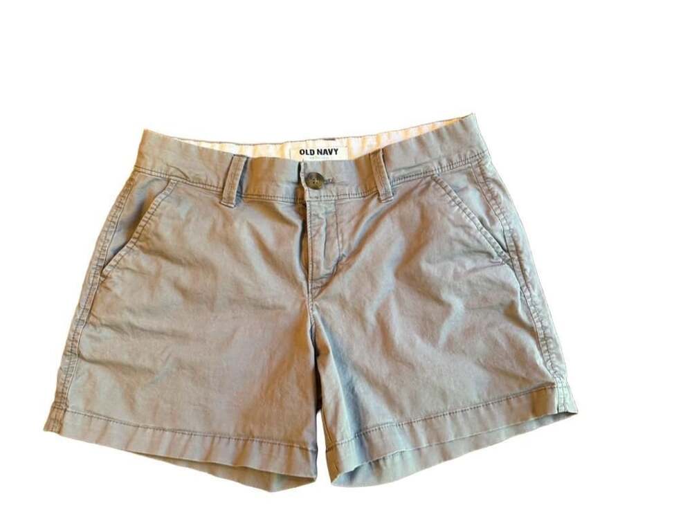 Old Navy Regular Standard Size 0 Gray Chino Shorts b1426